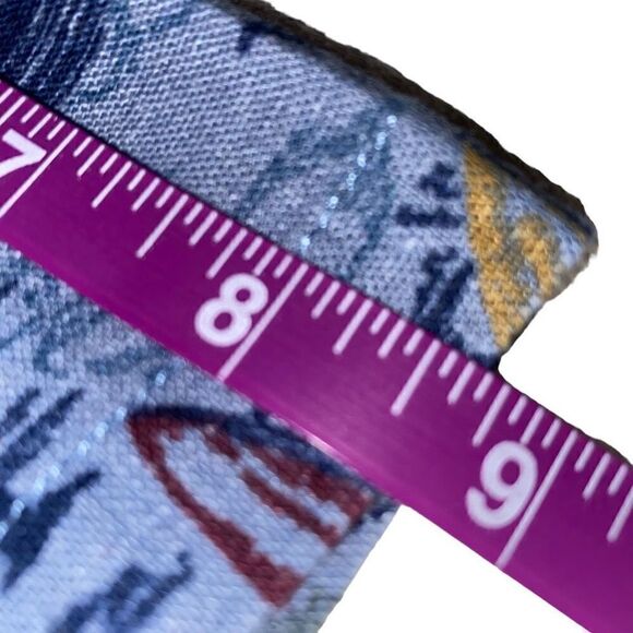 Lucky Brand‎ Blue Linen Hawaiian Button Down Shirt Size Medium - Picture 9 of 10